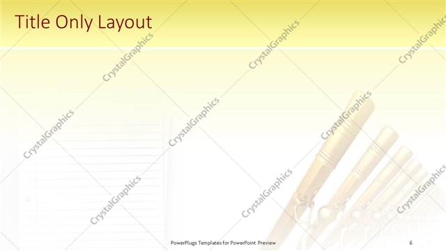 Title Only presentation slide layout