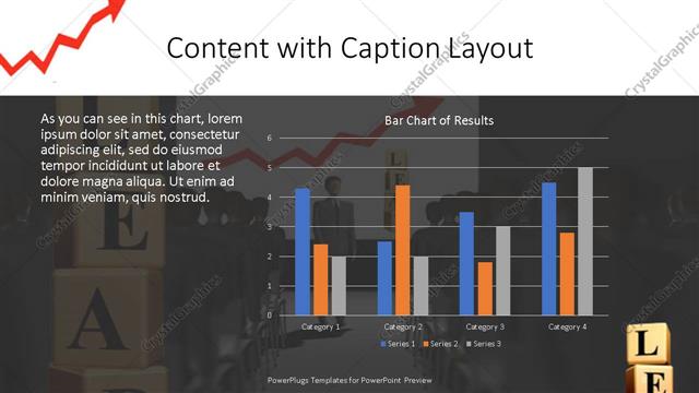 Content with Caption presentation slide layout