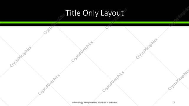 Title Only presentation slide layout