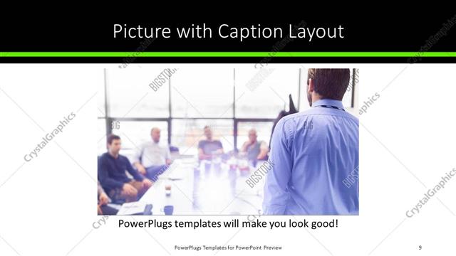 Picture with Caption presentation slide layout