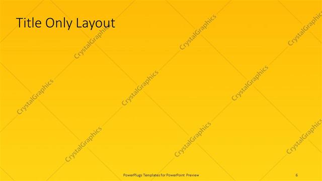 Title Only presentation slide layout