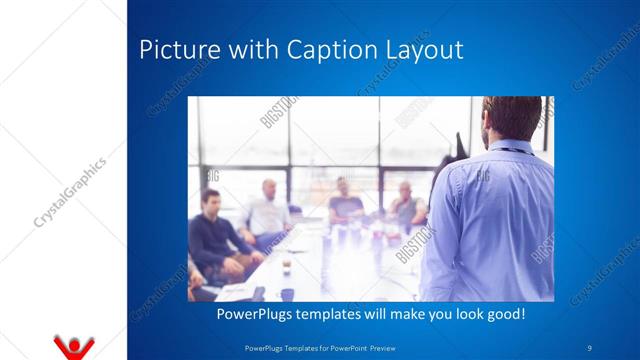 Picture with Caption presentation slide layout