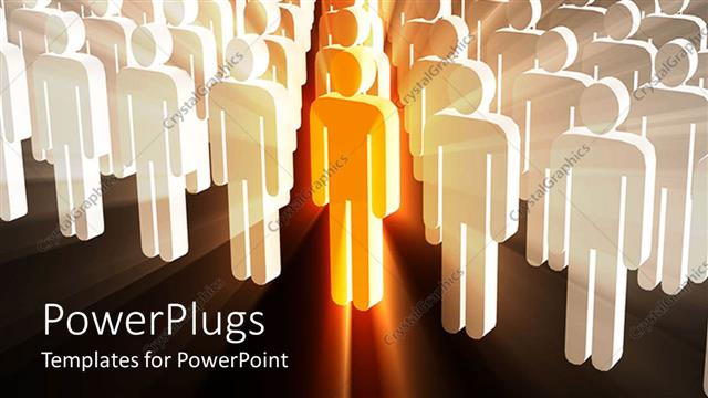  Presentation with black people - A number of people with black background