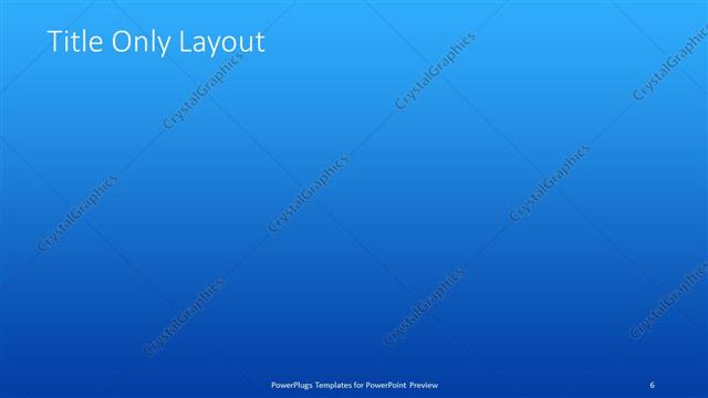 Title Only presentation slide layout