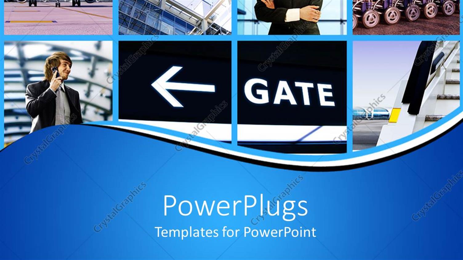 Featuring a Number of People with a Bluish Background