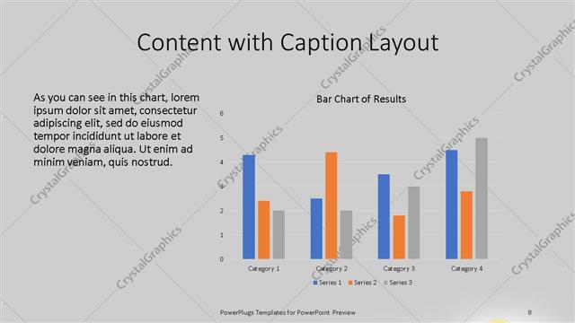 Content with Caption presentation slide layout