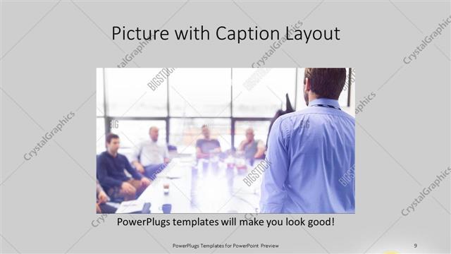 Picture with Caption presentation slide layout