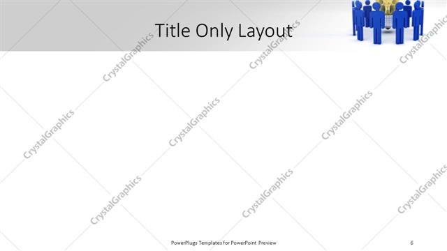 Title Only presentation slide layout