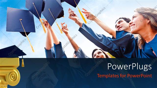  Presentation with graduation - A number of people celebrating their graduation