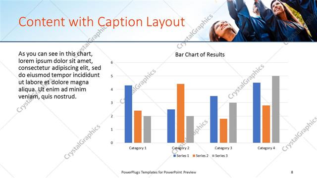 Content with Caption presentation slide layout