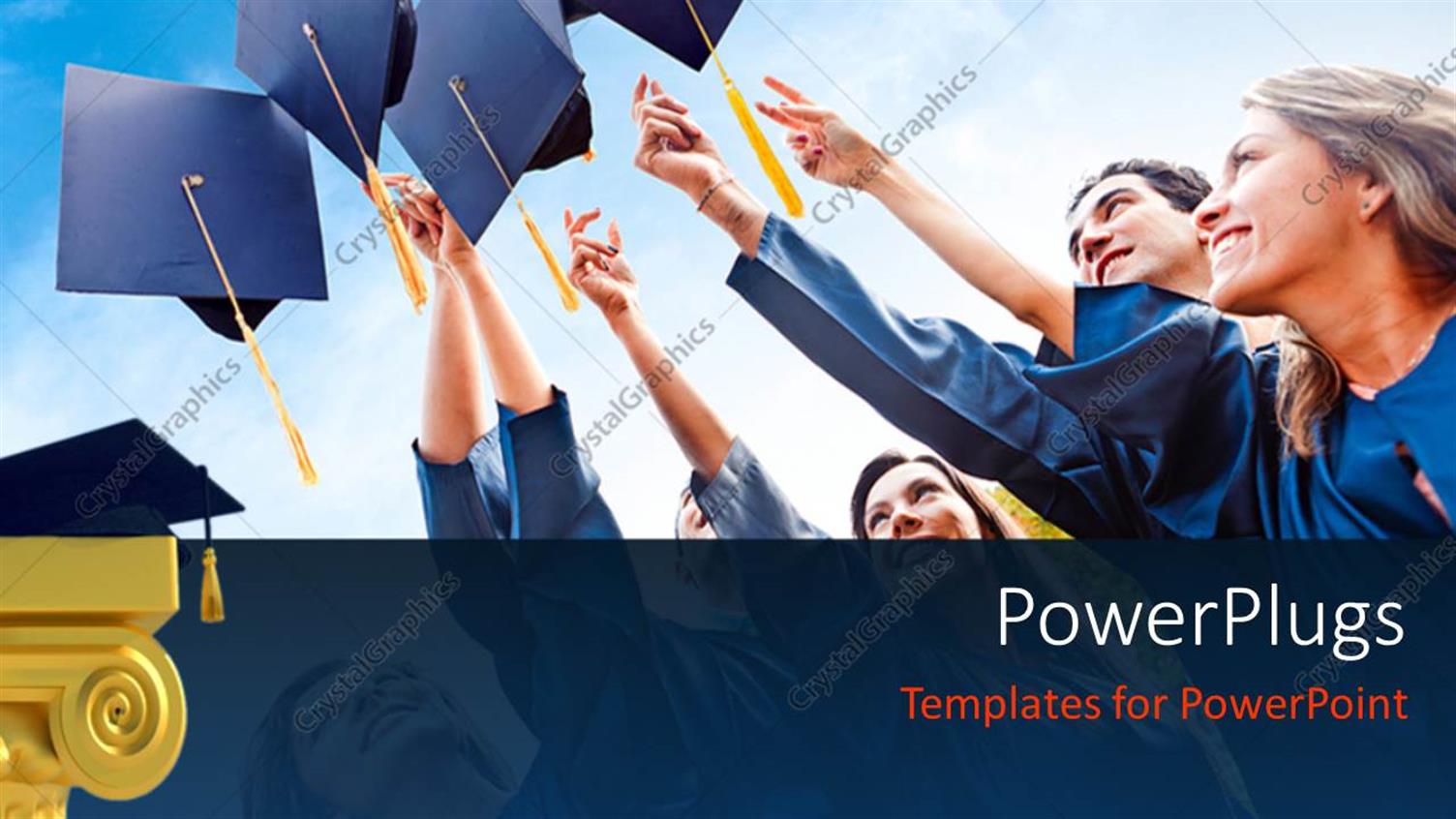 Featuring a Number of People Celebrating their Graduation