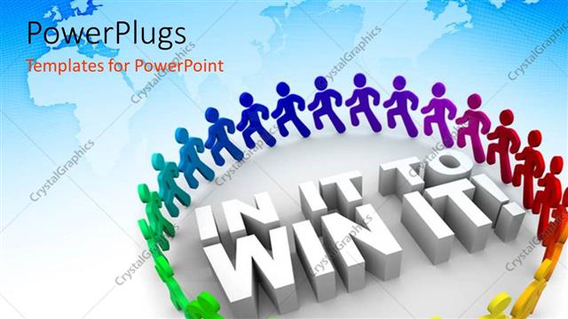  Presentation with win win - A number of people in a circle