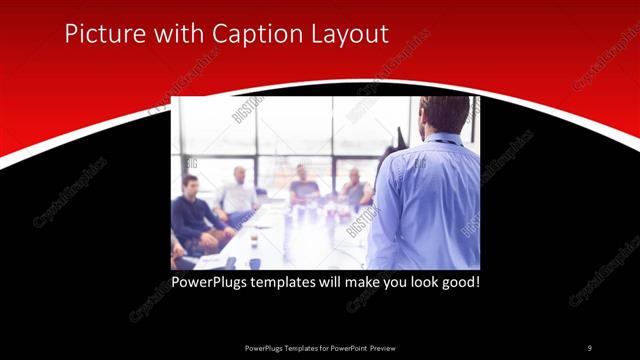 Picture with Caption presentation slide layout