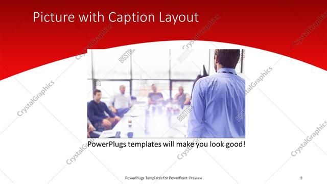 Picture with Caption presentation slide layout