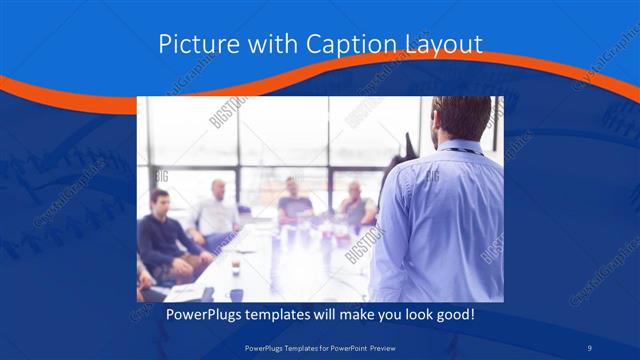 Picture with Caption presentation slide layout