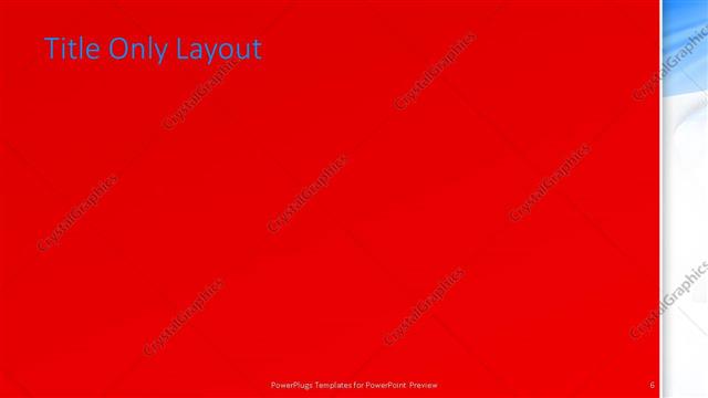 Title Only presentation slide layout