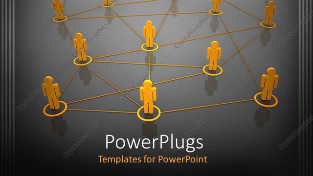  Presentation with network - A number of people connected with each other