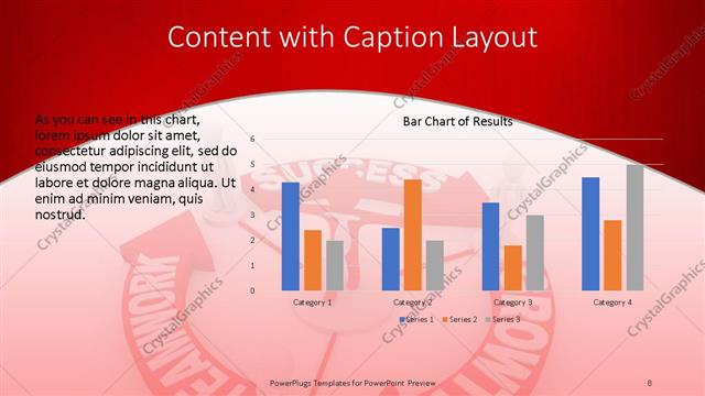 Content with Caption presentation slide layout