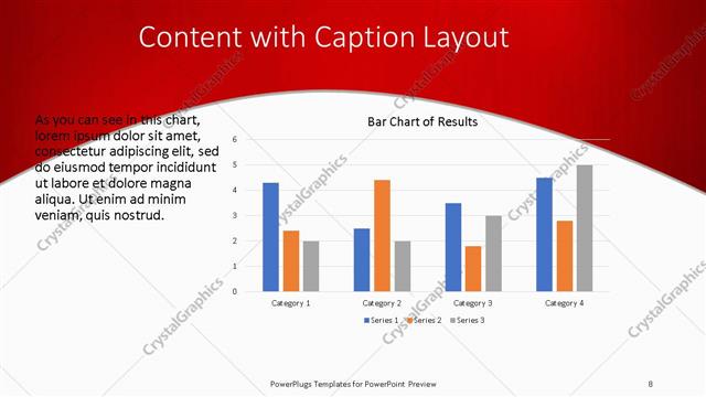 Content with Caption presentation slide layout