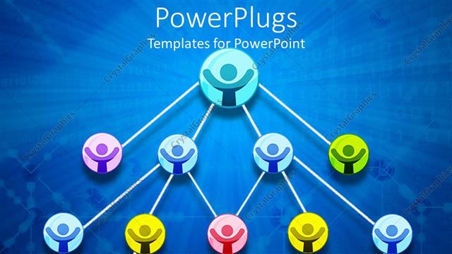 Presentation with network - A number of people connected together