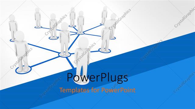  Presentation with social - A number of people connected together