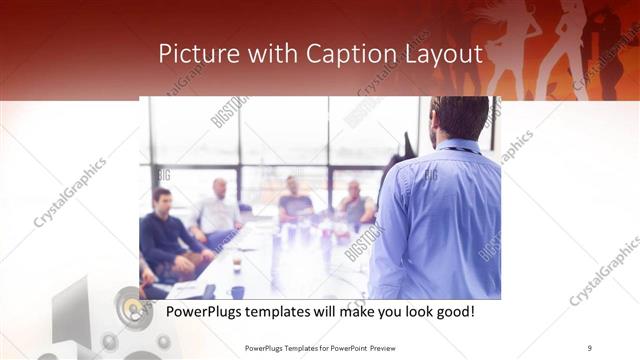 Picture with Caption presentation slide layout
