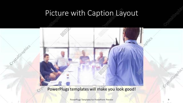Picture with Caption presentation slide layout