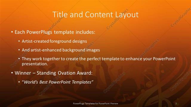 Title and Content presentation slide layout