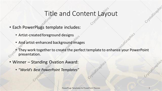 Title and Content presentation slide layout