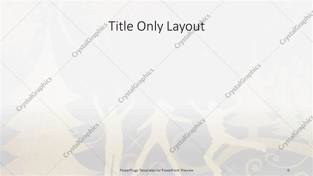 Title Only presentation slide layout