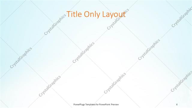 Title Only presentation slide layout