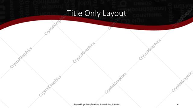 Title Only presentation slide layout