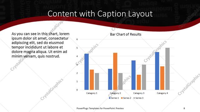 Content with Caption presentation slide layout