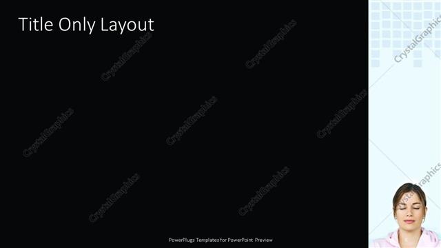 Title Only presentation slide layout