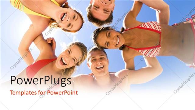  Presentation with people enjoying - A number of people enjoying on the beach