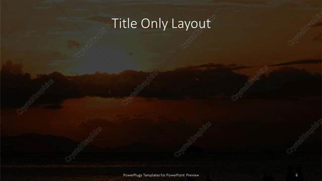Title Only presentation slide layout