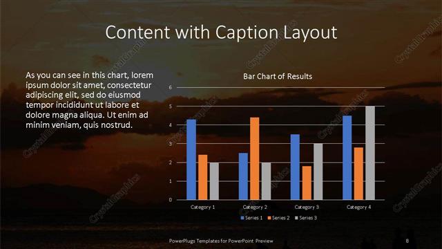 Content with Caption presentation slide layout