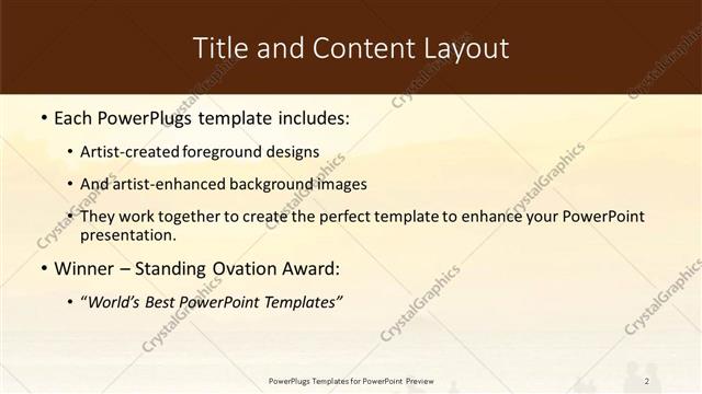 Title and Content presentation slide layout