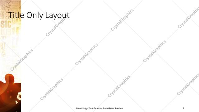 Title Only presentation slide layout