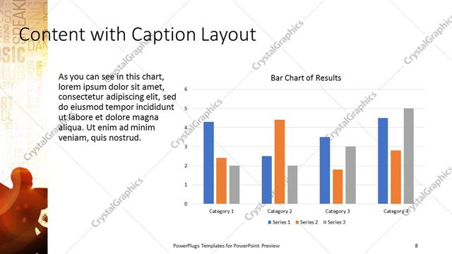 Content with Caption presentation slide layout