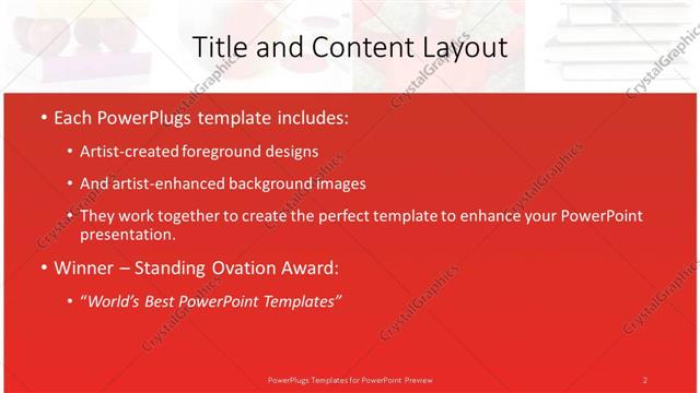 Title and Content presentation slide layout