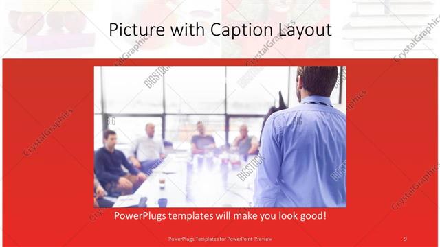 Picture with Caption presentation slide layout