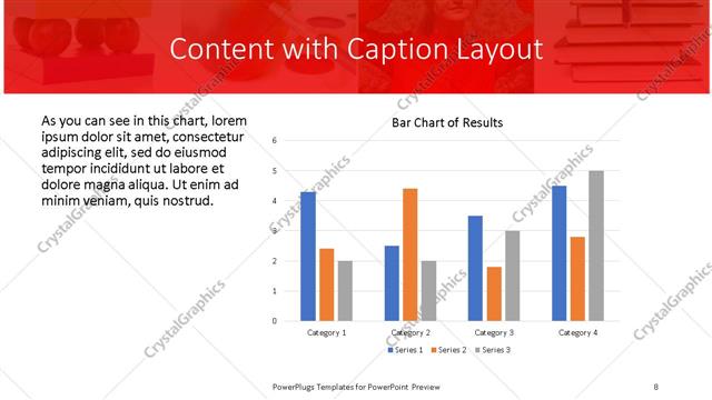 Content with Caption presentation slide layout