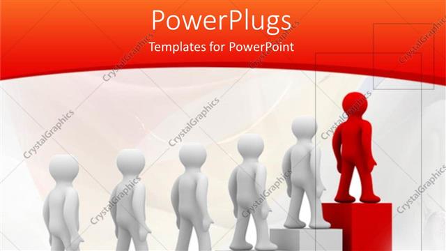  Presentation with growth - A number of people going up a growth table