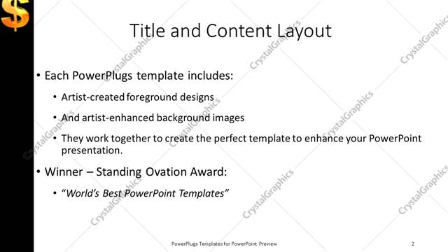 Title and Content presentation slide layout