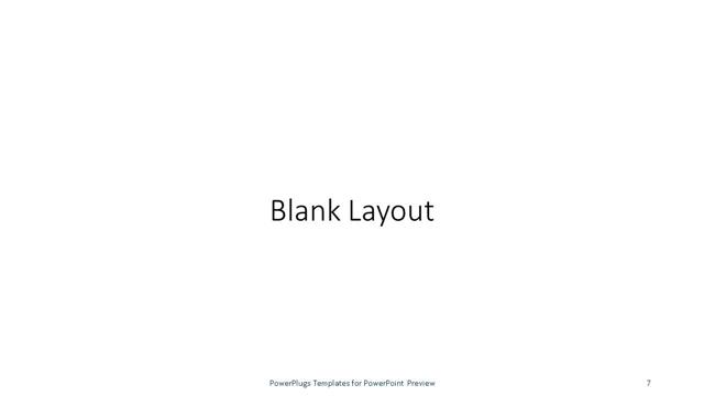 Blank presentation slide layout