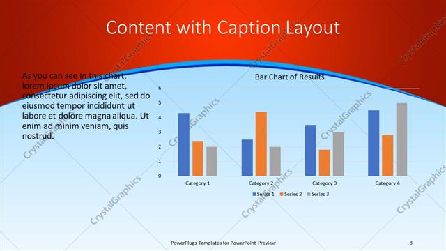 Content with Caption presentation slide layout