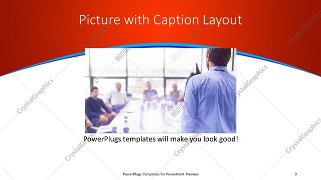 Picture with Caption presentation slide layout