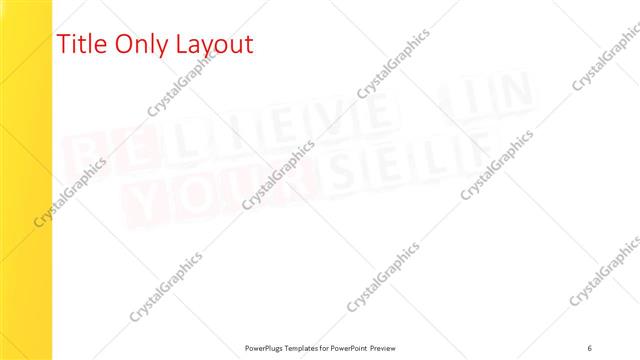 Title Only presentation slide layout