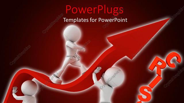  Presentation with crisis - A number of people holding the arrow